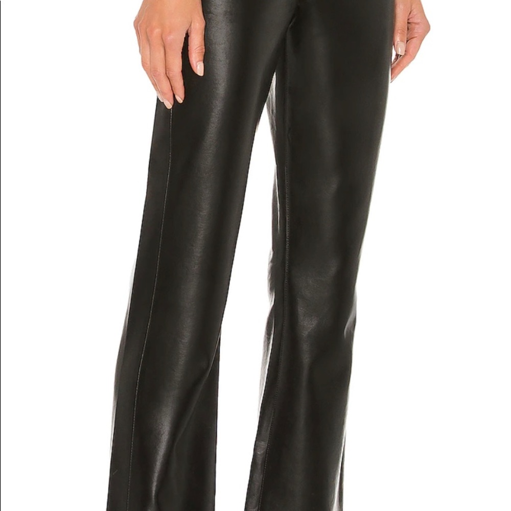 Agolde Recycled Leather Relaxed Boot Pant in Detox size 26.